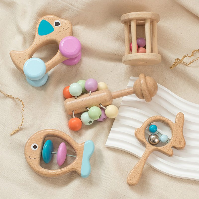Wooden Baby Toy Set Encourage Learning Through Play