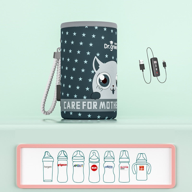 On-the-Go Baby Bottle Warmer USB Heating Sleeve