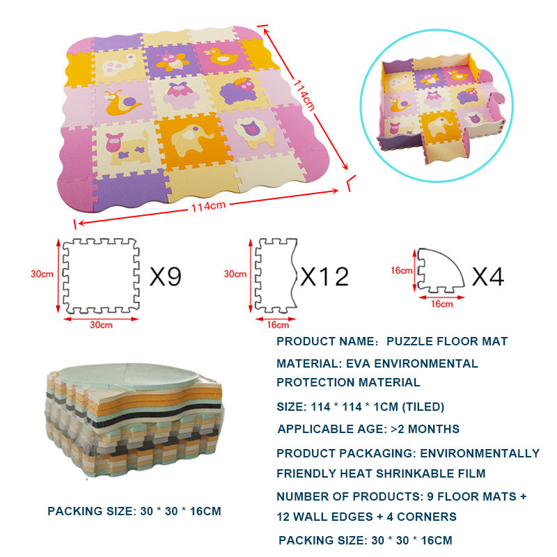 Soft Baby Floor Mat for Crawling and Play