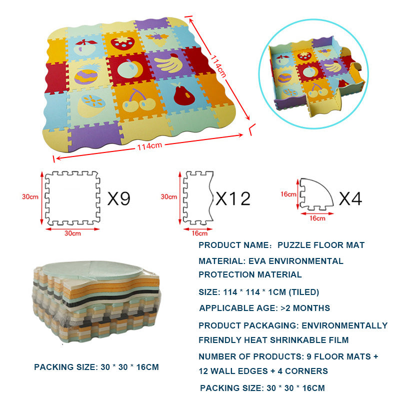 Soft Baby Floor Mat for Crawling and Play