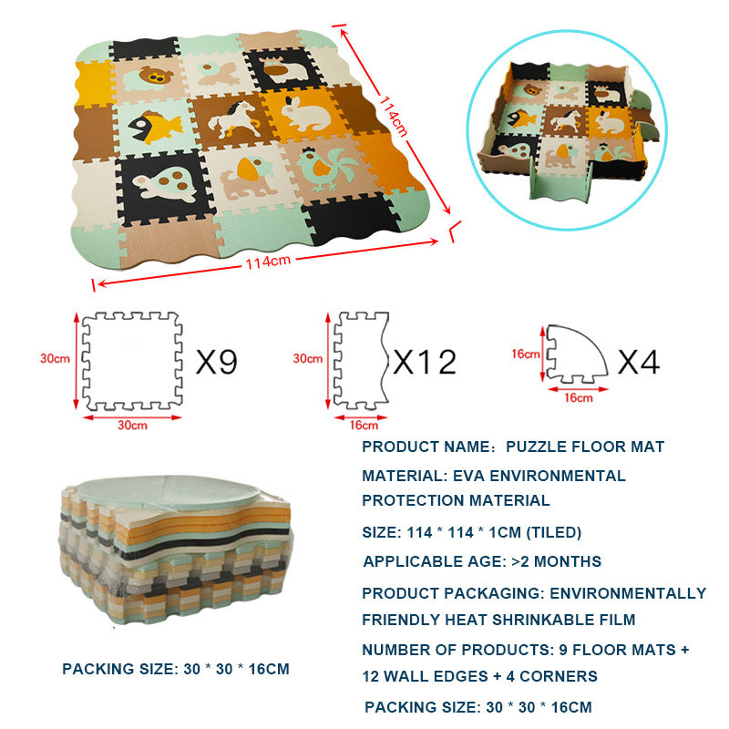 Soft Baby Floor Mat for Crawling and Play