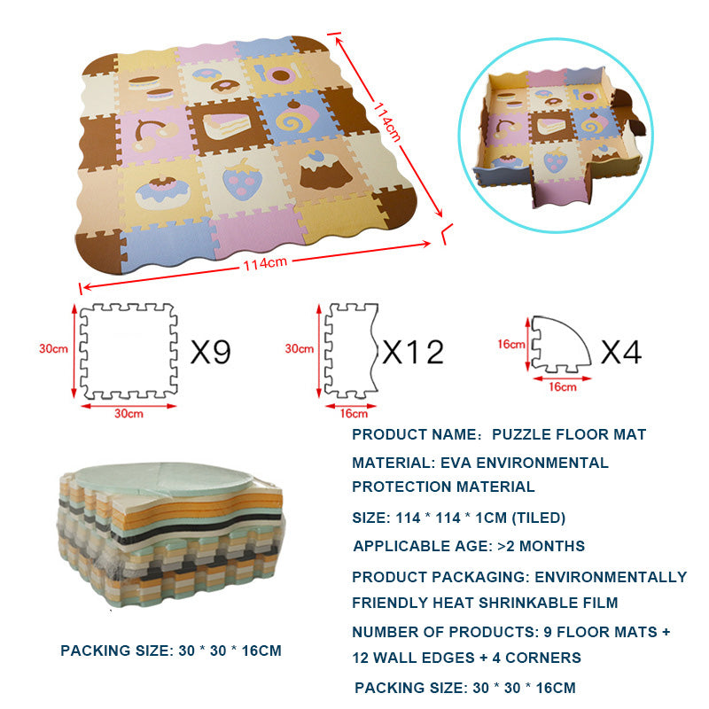 Soft Baby Floor Mat for Crawling and Play