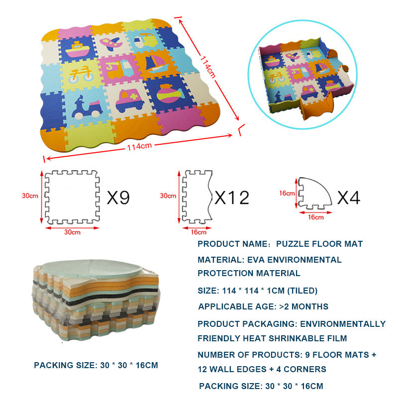 Soft Baby Floor Mat for Crawling and Play