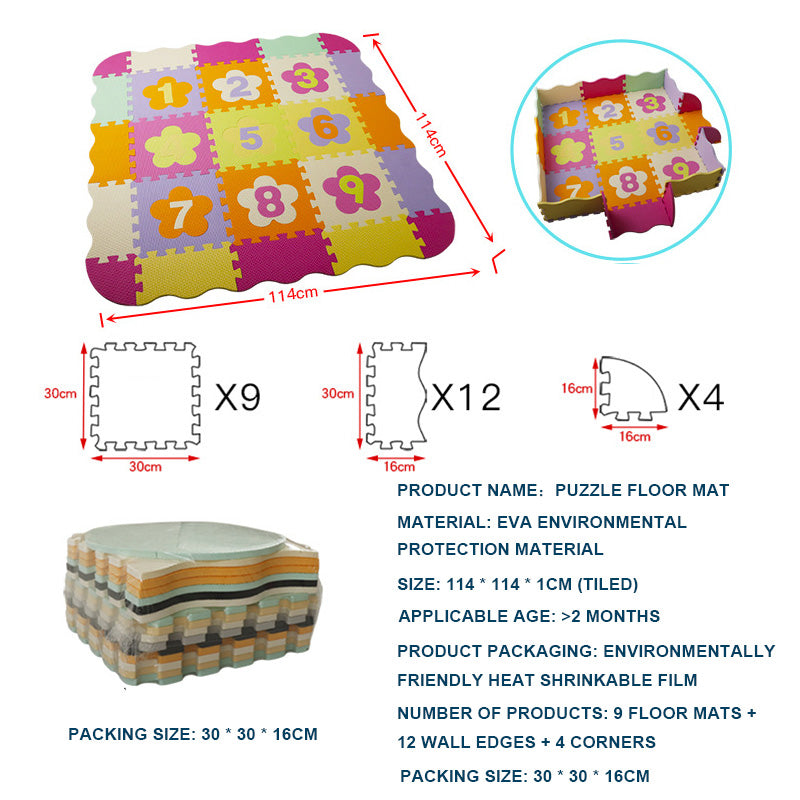 Soft Baby Floor Mat for Crawling and Play