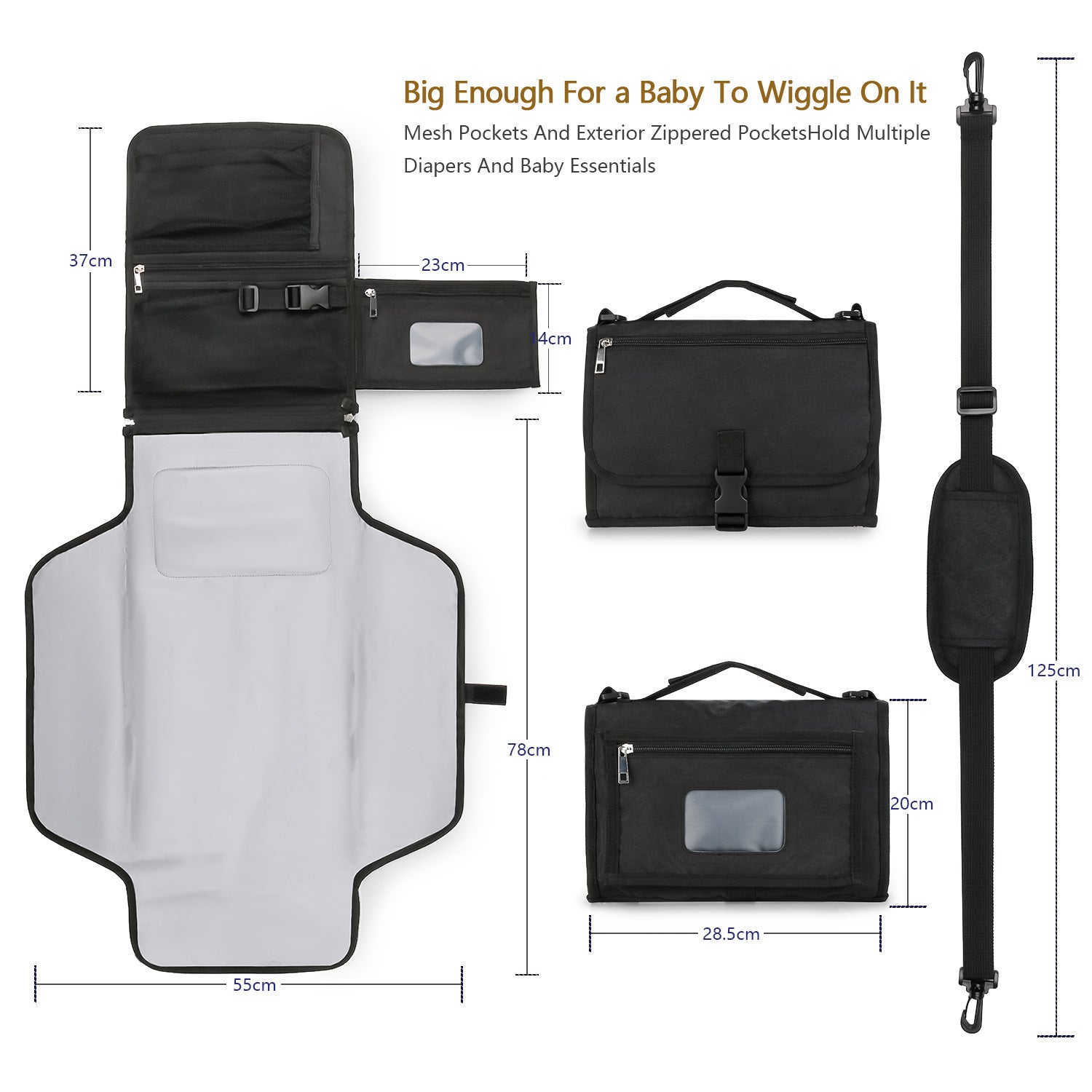Travel-Friendly Baby Changing Pad Waterproof and Compact