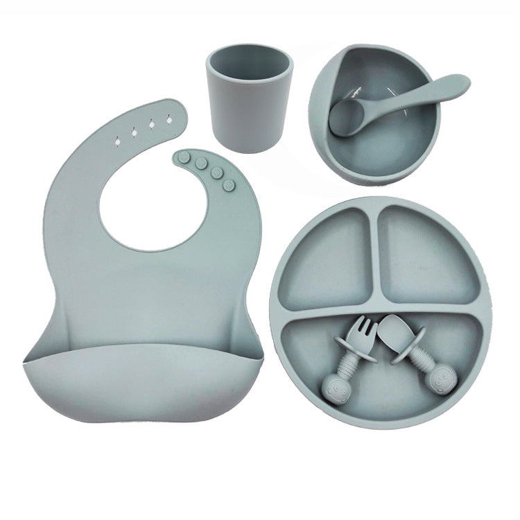 Baby Mealtime Made Easy Silicone Feeding Set Bundle