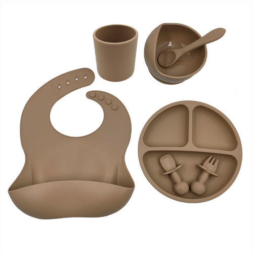 Baby Mealtime Made Easy Silicone Feeding Set Bundle