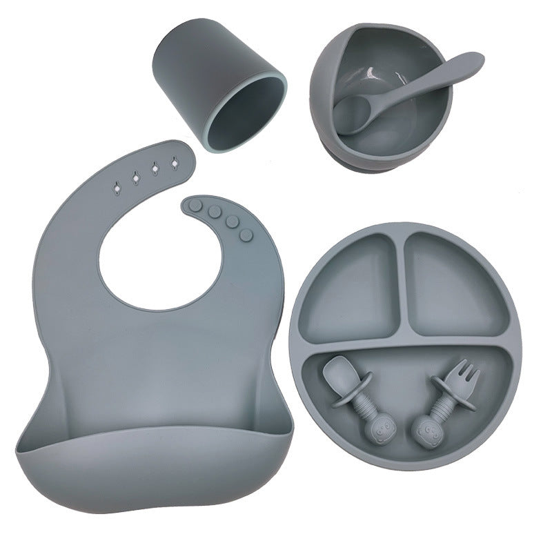 Baby Mealtime Made Easy Silicone Feeding Set Bundle