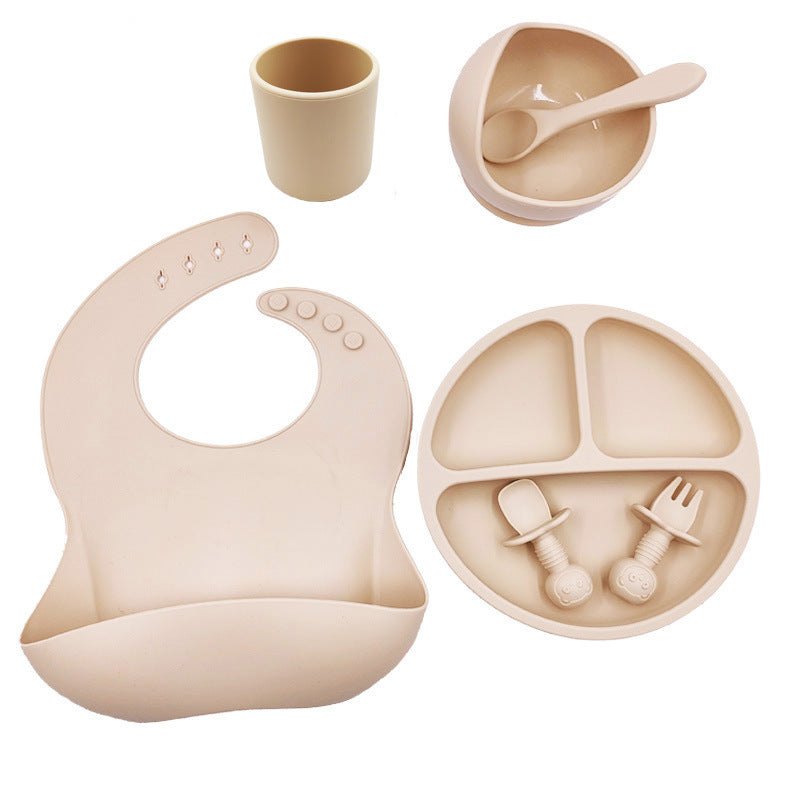 Baby Mealtime Made Easy Silicone Feeding Set Bundle