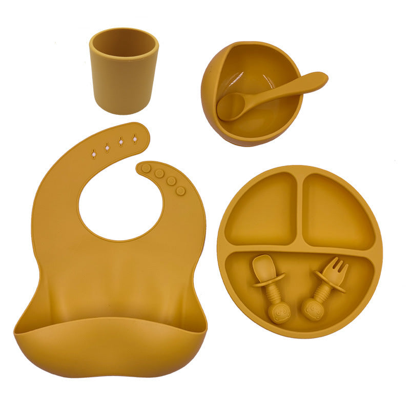 Baby Mealtime Made Easy Silicone Feeding Set Bundle