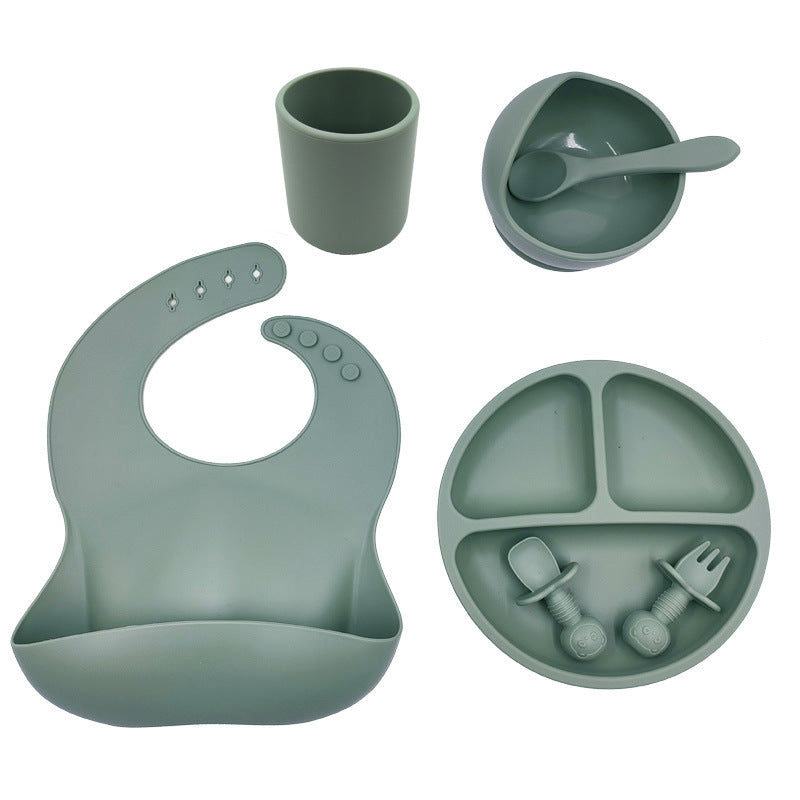 Baby Mealtime Made Easy Silicone Feeding Set Bundle